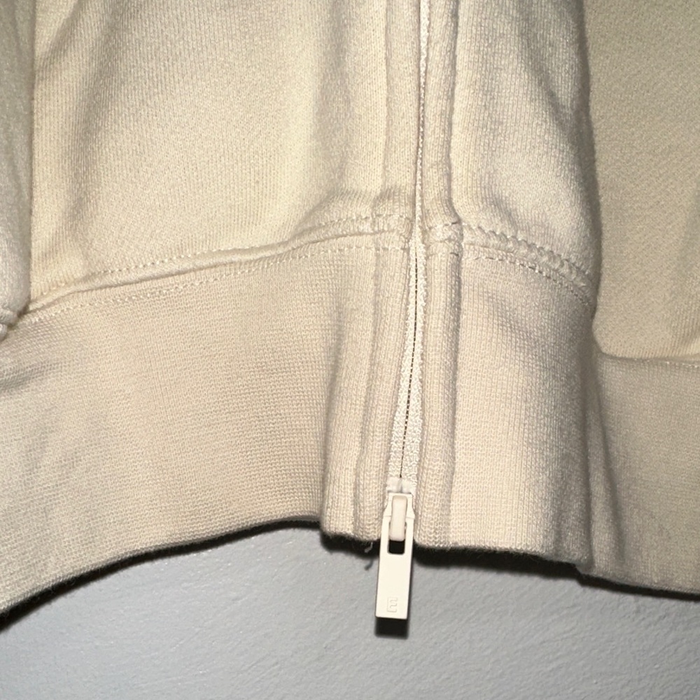 Essentials Cream High-Collar Zip Jacket - image 3